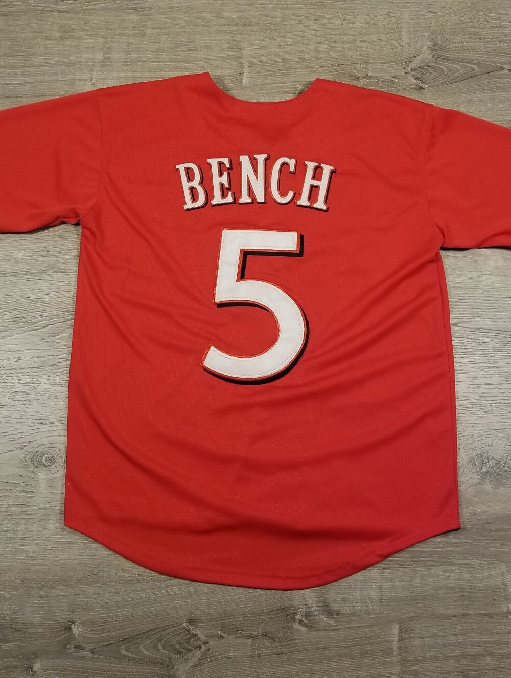 Cincinnati Reds Johnny Bench MLB Baseball Jersey Mens Small Embroidered